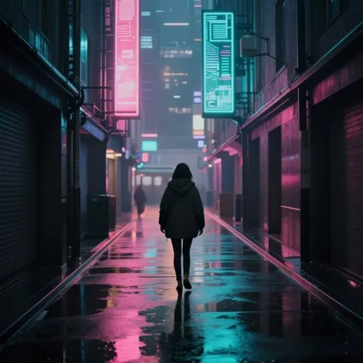 霓虹小巷