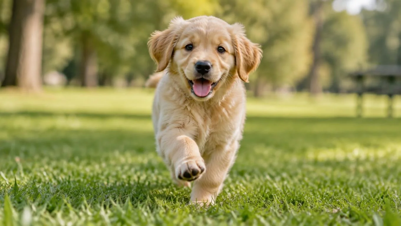 Running puppy