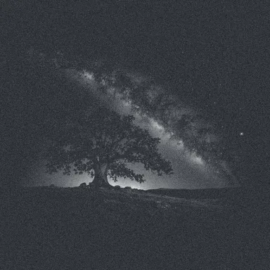 星空下的橡树